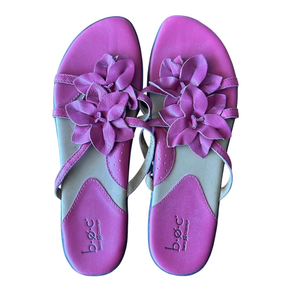 B.O.C Pink Floral Sandals Marked size 9 / EU 40.5. Please note EU/US conversions